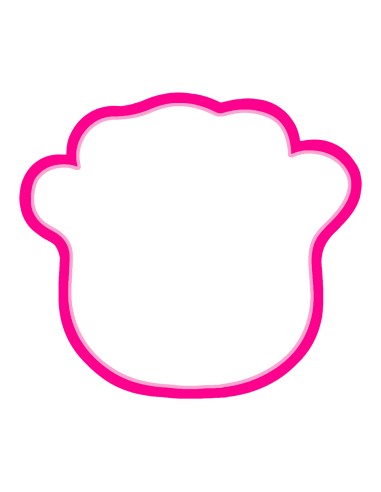 3D Uitsteker op Maat: Roos 3 - Los of Set