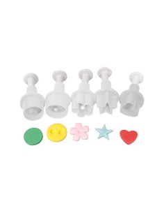 Cake Star Plunger Uitsteker Set Mini -5st-