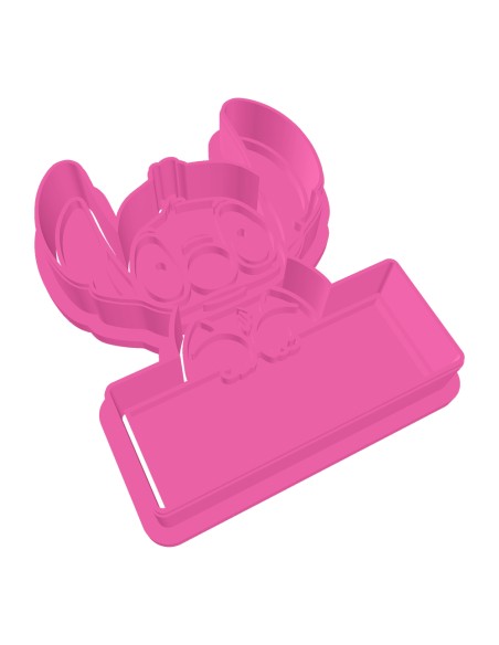 3D Uitsteker op Maat: Stitch met Bord Leeg met Stempel