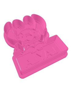 3D Uitsteker op Maat: Angel met Bord en Naam met Stempel 2