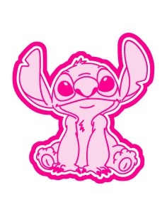 3D Uitsteker op Maat: Stitch Zittend met Stempel