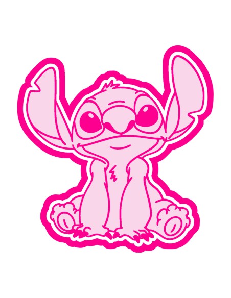 3D Uitsteker op Maat: Stitch Zittend met Stempel