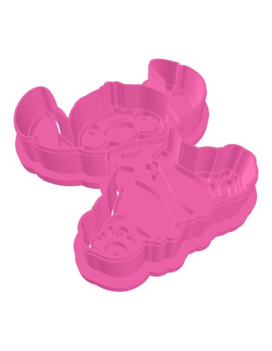 3D Uitsteker op Maat: Stitch Zittend met Stempel