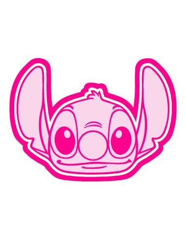3D Uitsteker op Maat: Stitch Hoofd met Stempel