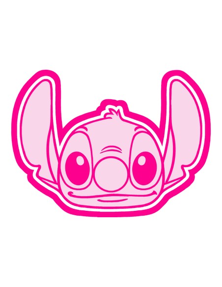 3D Uitsteker op Maat: Stitch Hoofd met Stempel