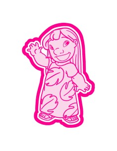 3D Uitsteker op Maat: Lilo met Stempel