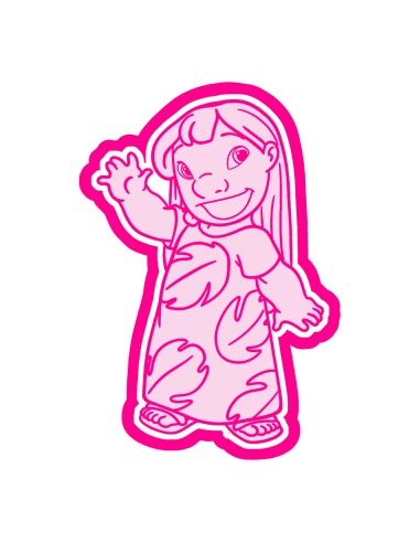 3D Uitsteker op Maat: Lilo met Stempel