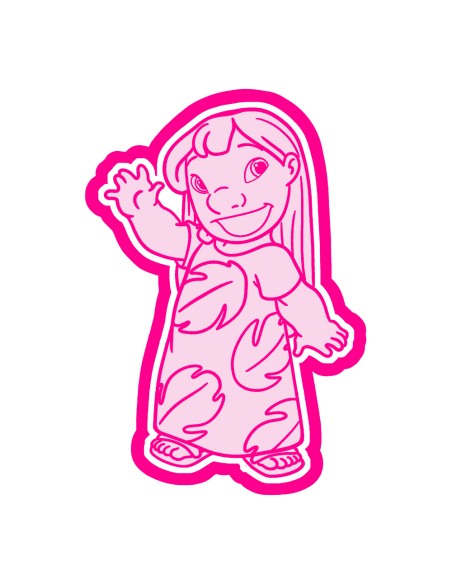 3D Uitsteker op Maat: Lilo met Stempel