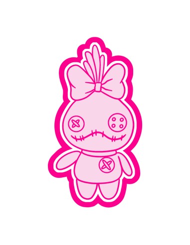 3D Uitsteker op Maat: Lilo & Stitch Scrump met Stempel