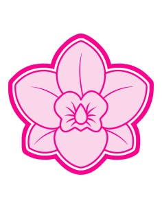 3D Uitsteker op Maat: Viooltje met Stempel