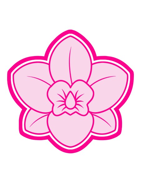 3D Uitsteker op Maat: Viooltje met Stempel