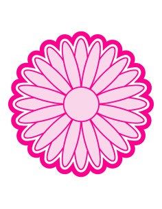 3D Uitsteker op Maat: Zonnebloem met Stempel