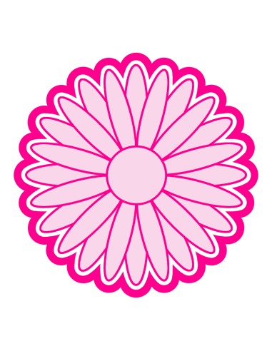 3D Uitsteker op Maat: Zonnebloem met Stempel