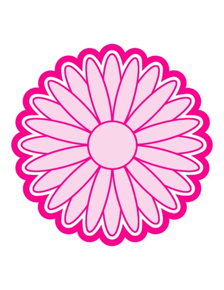 3D Uitsteker op Maat: Zonnebloem met Stempel