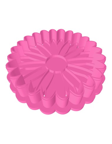 3D Uitsteker op Maat: Zonnebloem met Stempel