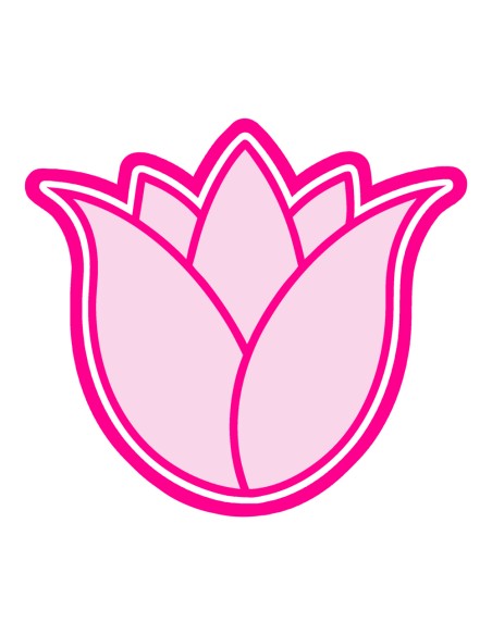 3D Uitsteker op Maat: Tulp 2 met Stempel