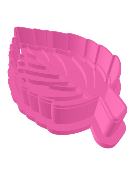 3D Uitsteker op Maat: Blad Roos met Stempel