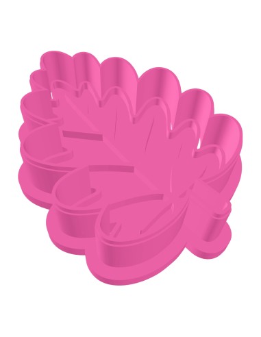 3D Uitsteker op Maat: Blad Eik met Stempel