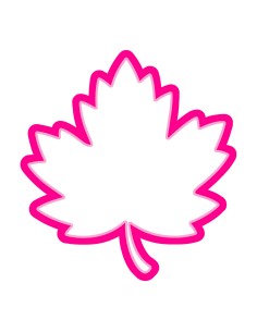 3D Uitsteker op Maat: Blad Esdoorn - Los of Set