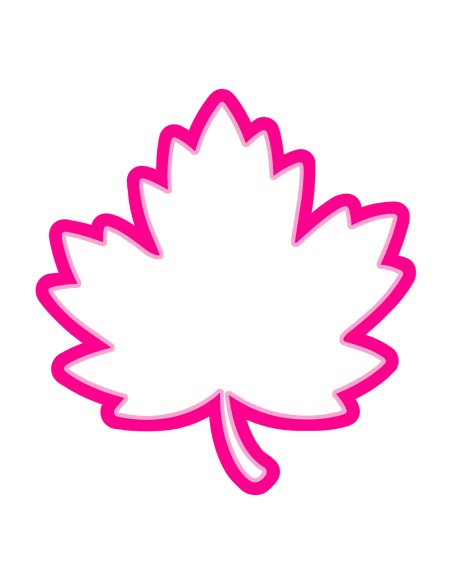 3D Uitsteker op Maat: Blad Esdoorn - Los of Set