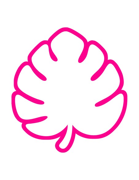 3D Uitsteker op Maat: Blad Monstera 3 - Los of Set