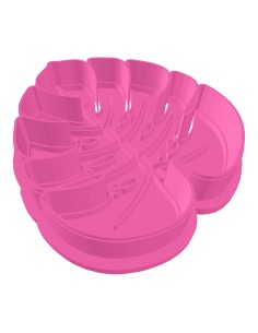 3D Uitsteker op Maat: Blad Monstera 2 met Stempel 2