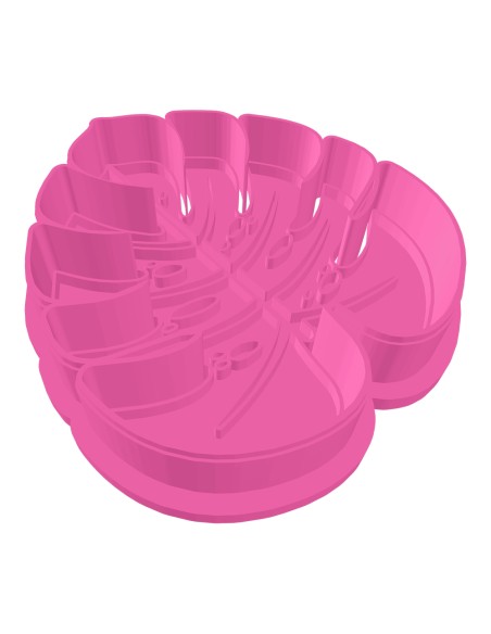 3D Uitsteker op Maat: Blad Monstera 2 met Stempel