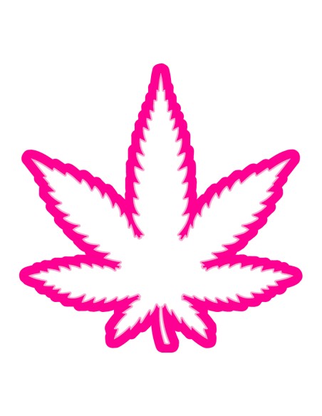 3D Uitsteker op Maat: Wietblad - Los of Set