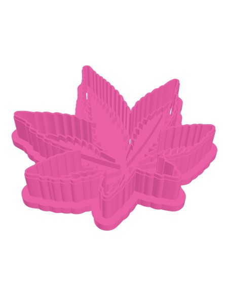 3D Uitsteker op Maat: Wietblad met Stempel