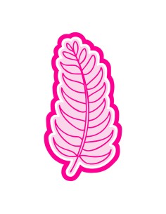 3D Uitsteker op Maat: Blad 4 met Stempel