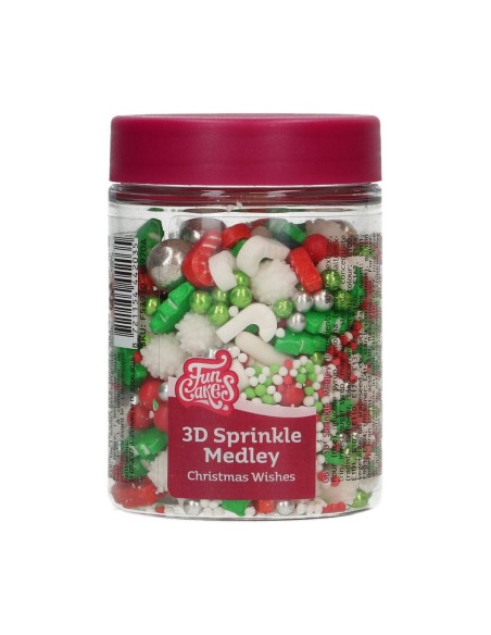 FunCakes 3D Sprinkle Medley Christmas Wishes -70gr-