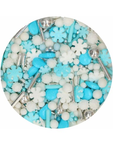 FunCakes 3D Sprinkle Medley Frosty Winters -70gr-