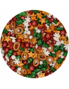 FunCakes 3D Sprinkle Medley Mistletoe Kisses -70gr-