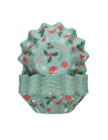 FunCakes Baking Cups Bloom Kerst -48st-