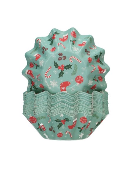 FunCakes Baking Cups Bloom Kerst -48st-