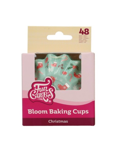 FunCakes Baking Cups Bloom Kerst -48st-