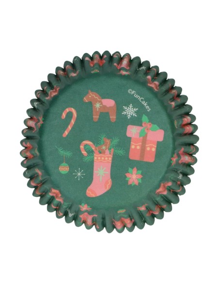 FunCakes Folie Baking Cups Kerst -48st-