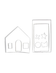 Wilton Koekjes Uitsteker Set 3D Gingerbreadhouse -10st-  2