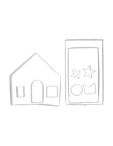 Wilton Koekjes Uitsteker Set 3D Gingerbreadhouse -10st- 