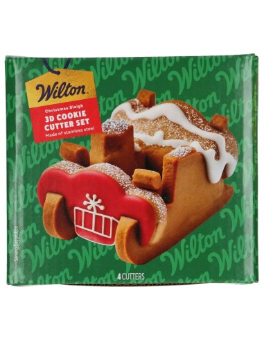 Wilton Koekjes Uitsteker Set 3D Kerstslee -4st- 