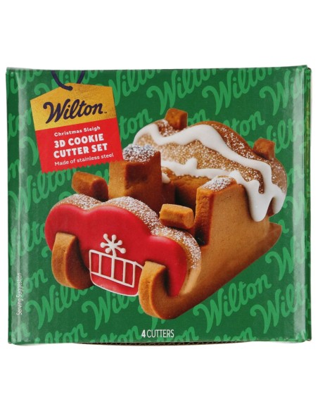 Wilton Koekjes Uitsteker Set 3D Kerstslee -4st- 