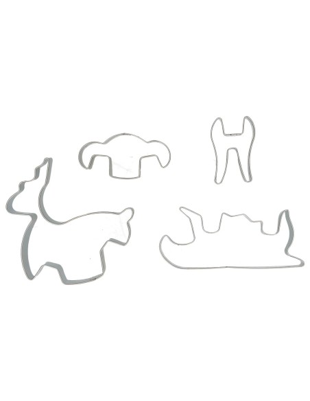 Wilton Koekjes Uitsteker Set 3D Kerstslee -4st- 