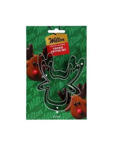 Wilton Koekjes Uitsteker Set Rendier -3st-
