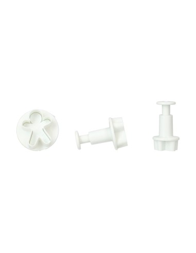 Wilton Plunger Uitsteker Set Gingerbread Man -3st-
