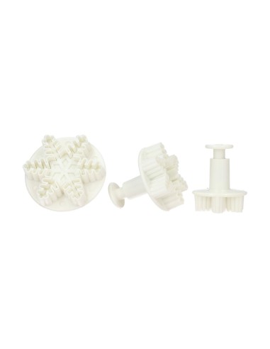 Wilton Plunger Uitsteker Set Sneeuwvlok -3st-