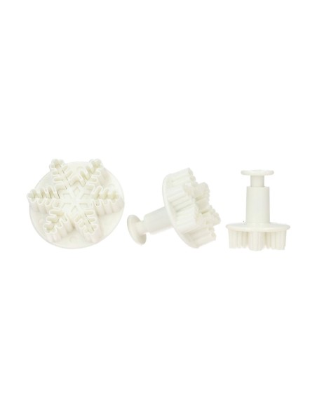 Wilton Plunger Uitsteker Set Sneeuwvlok -3st-