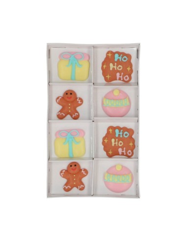 Wilton Suikerdecoratie Schattige Kerst -8st-