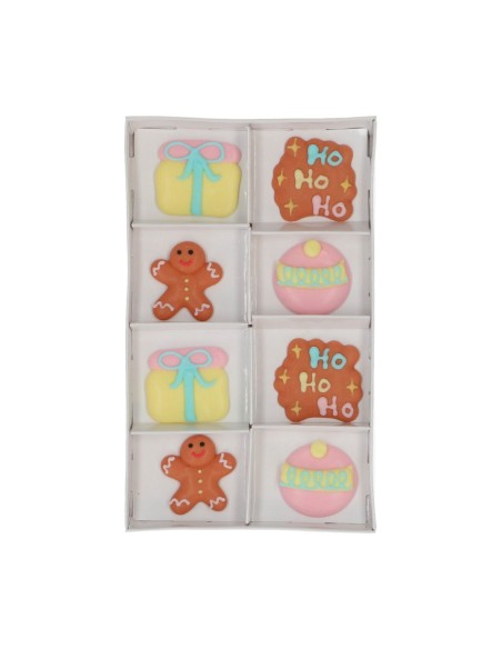 Wilton Suikerdecoratie Schattige Kerst -8st-