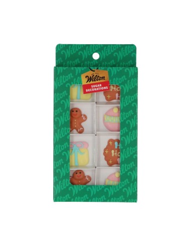 Wilton Suikerdecoratie Schattige Kerst -8st-