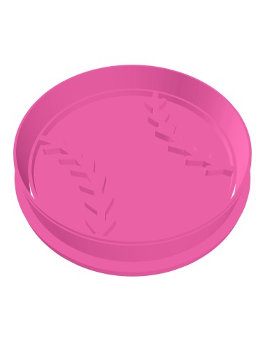 3D Uitsteker op Maat: Baseball met Stempel